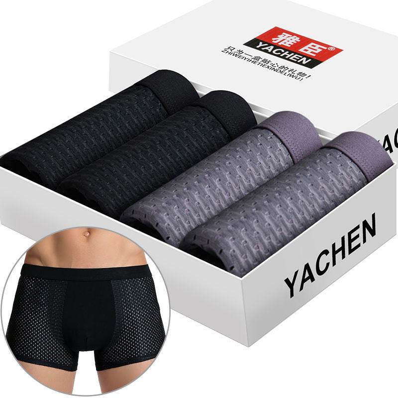 Silky mesh boxer briefs - Mubimart
