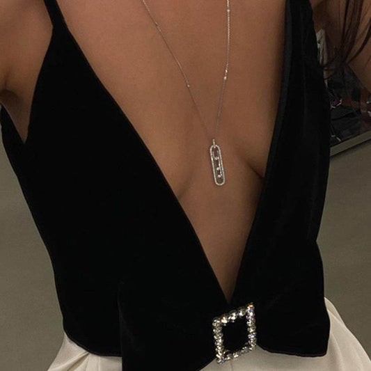 Women's Solid V-Neck Camisole Top - Mubimart