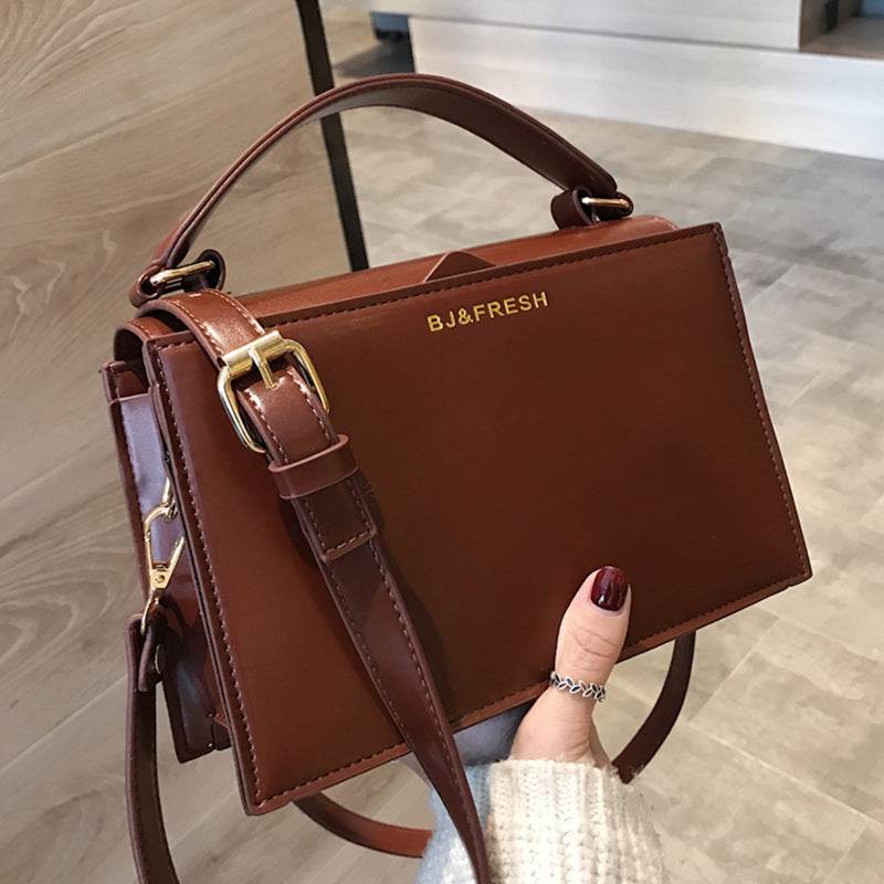 Texture small bag women wild crossbody - Mubimart
