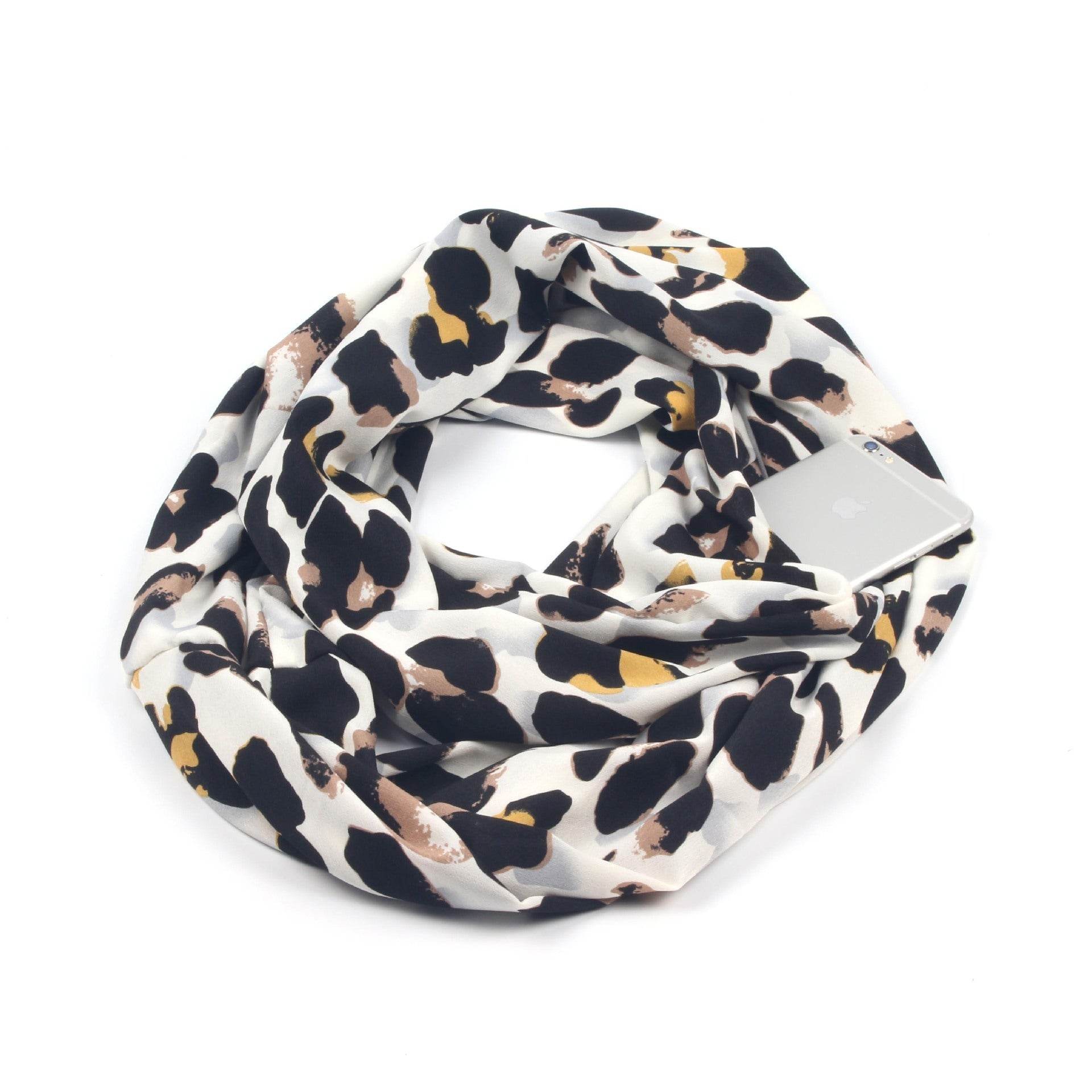 Winter Printed Ring Scarves - Mubimart