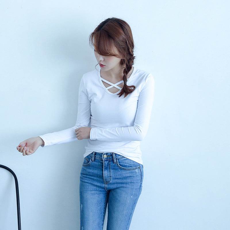 Bottoming shirt women long sleeve plus size women - Mubimart