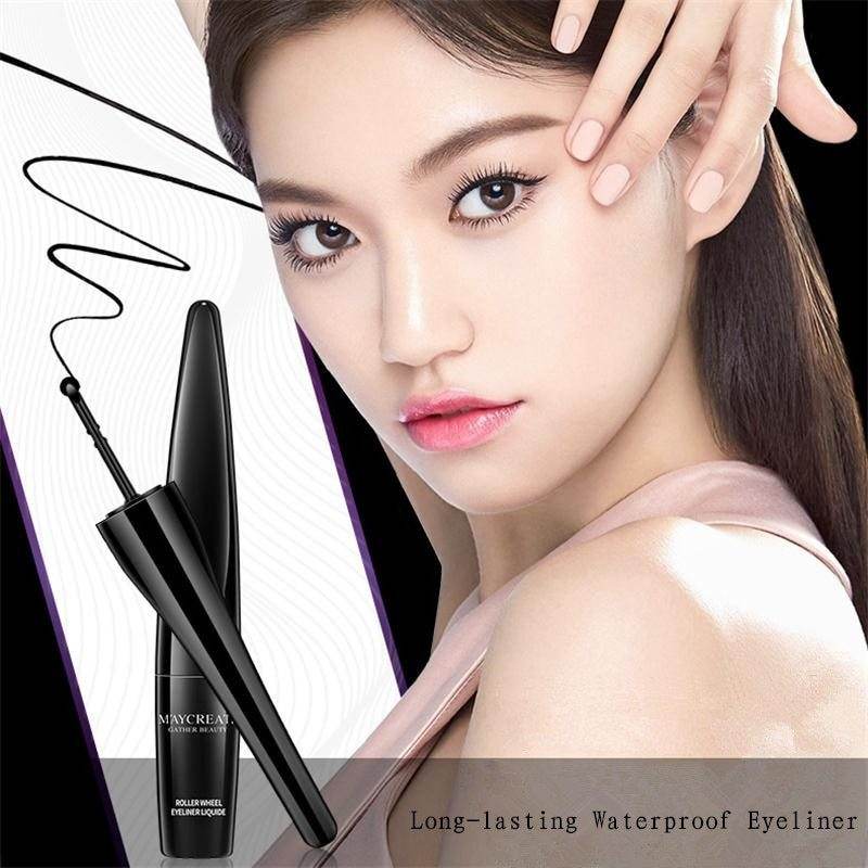 All new eyeliner wear-resistant casters waterproof and sweat-proof black liquid eyeliner pencil make-up tools - Mubimart