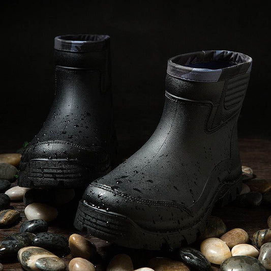 Multi-functional Men's Short Rain Boots - Mubimart