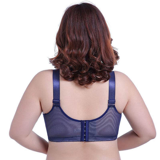 Women Plus Size Bra Push Up Lace Vest - Mubimart