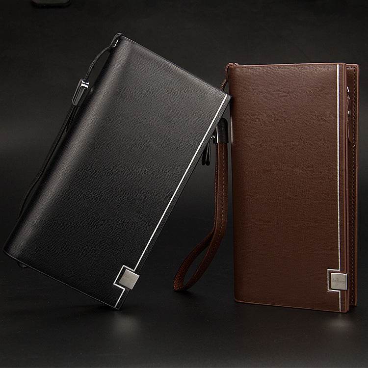 The new baellerry multifunctional hand bag Mens Long Wallet boy Bag Wallet - Mubimart
