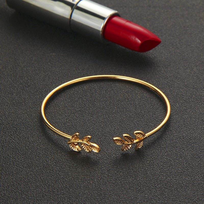 Tocona T Fashion Bohemia Leaf Knot Hand Cuff Link Chain Charm Bracelet Bangle For Women Gold Bracelets Femme Jewelry 6115 - Mubimart