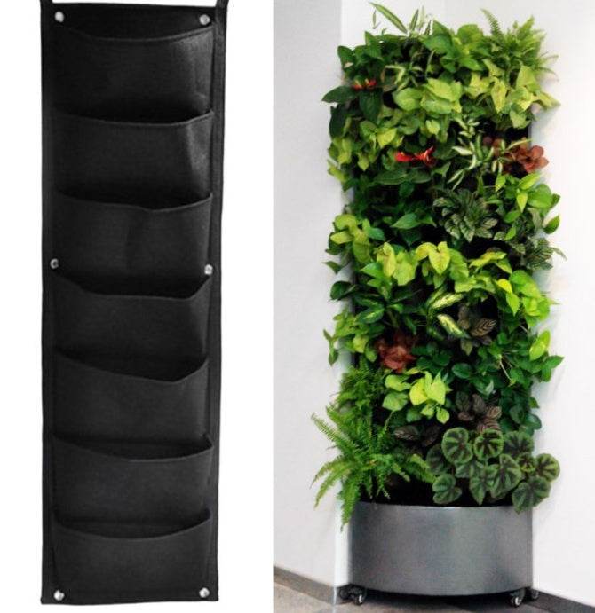 Wall Garden Hanging Planting Bags Vertical Outdoor Indoor Planter - Mubimart