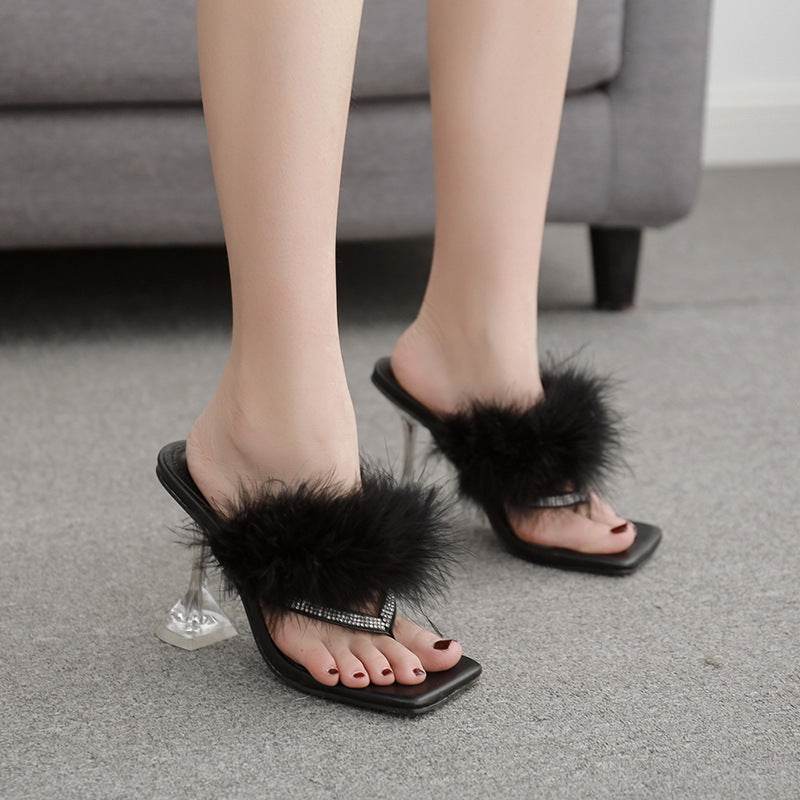 Plush high heels - Mubimart