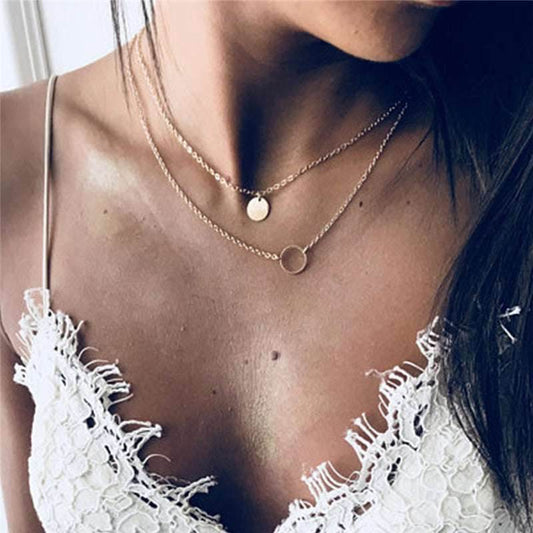 Simple Sequined Choker Necklace For Women - Mubimart