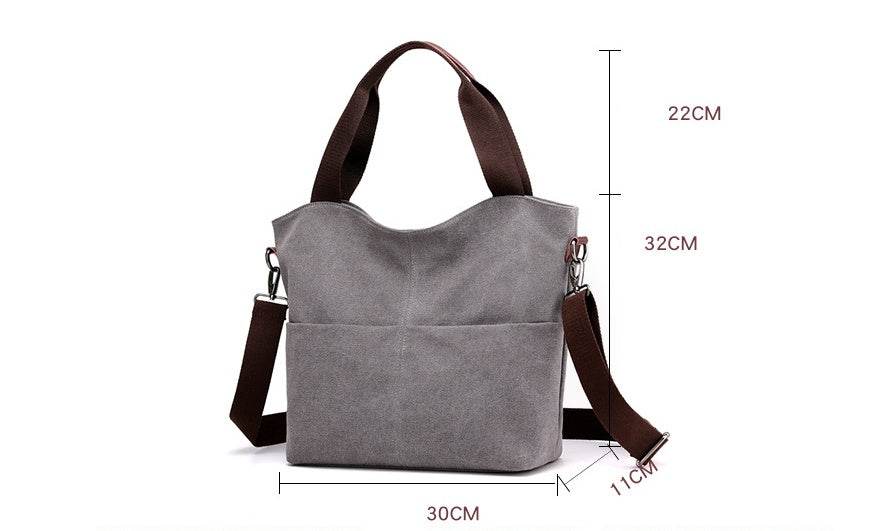 Shoulder women bag canvas bag - Mubimart