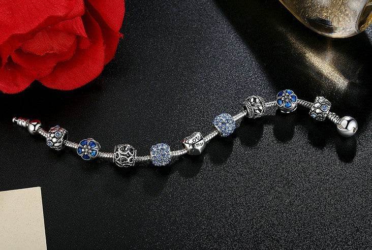Silver Charm Bracelet - Mubimart