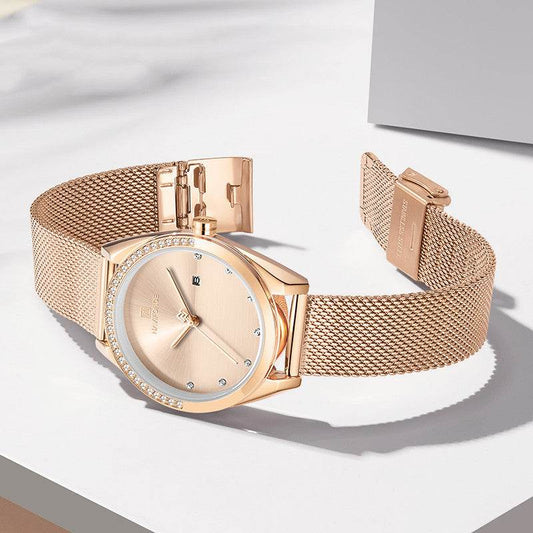 Waterproof Calendar Women Quartz Watch - Mubimart