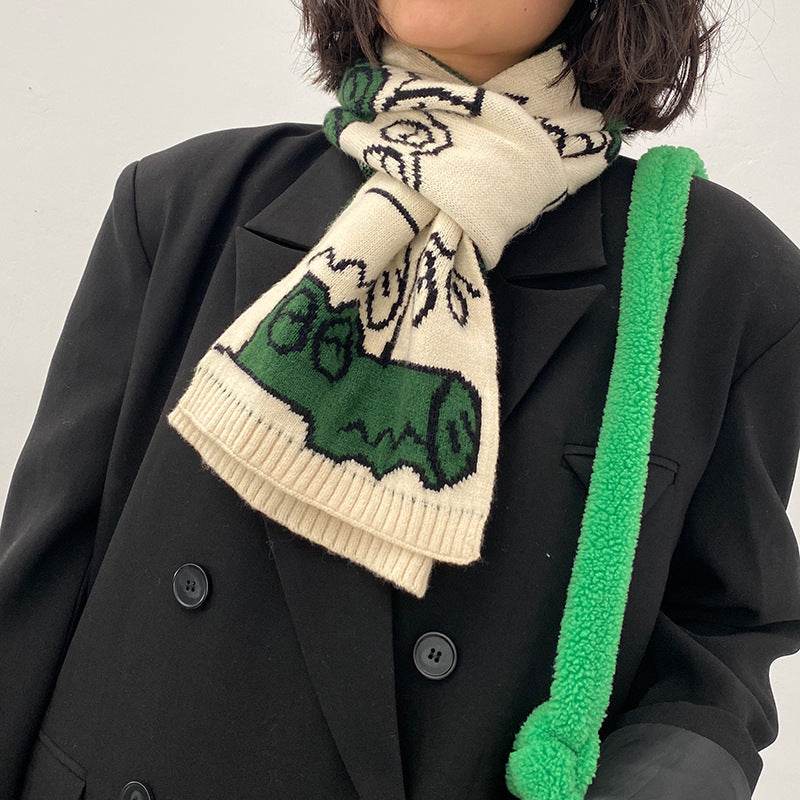 Lovers Neck Scarves Female Versatile Students - Mubimart