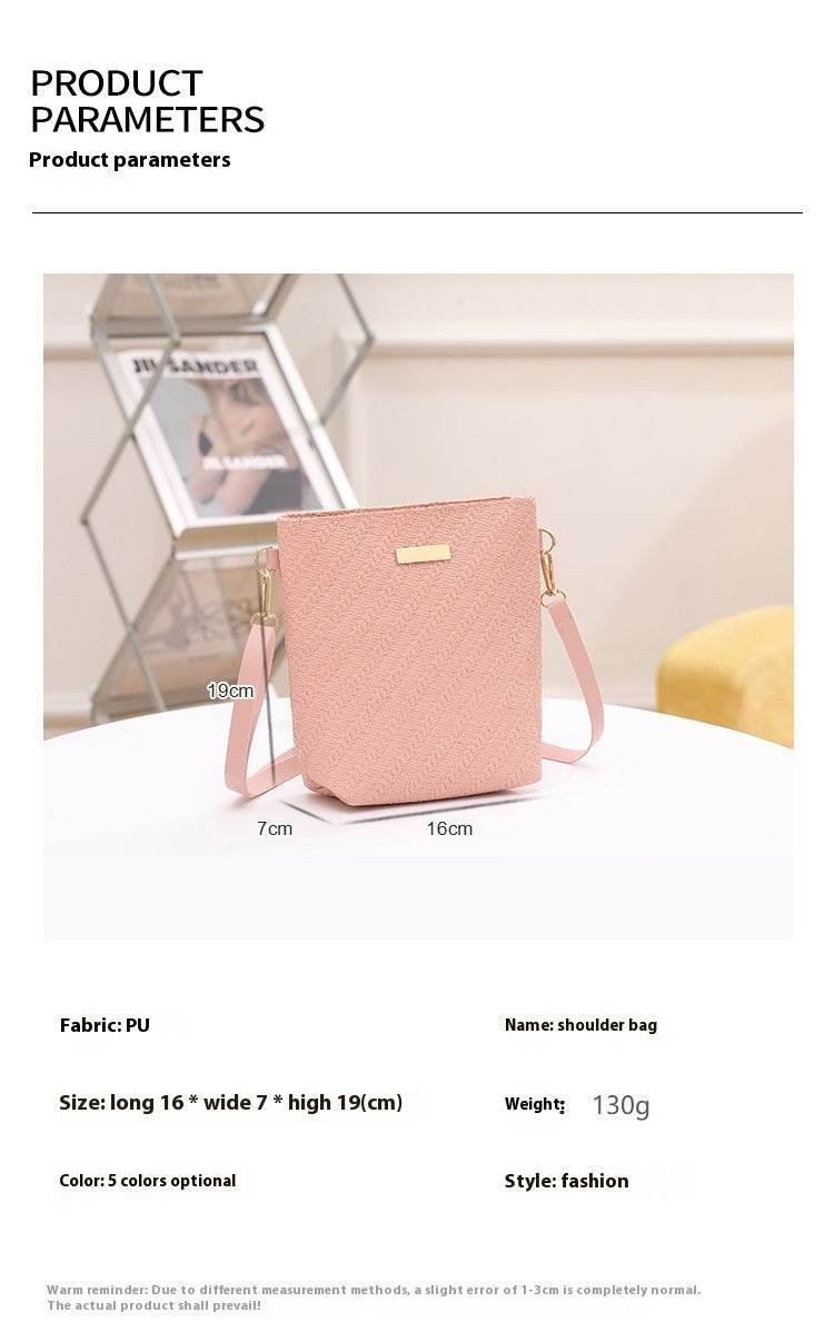 Simple Casual Shoulder Women Bag - Mubimart