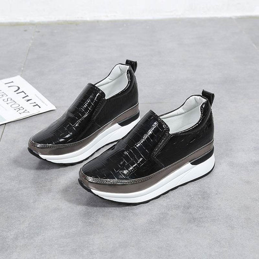 All-match Loafers Women 40 Platform Lazy Shoes - Mubimart