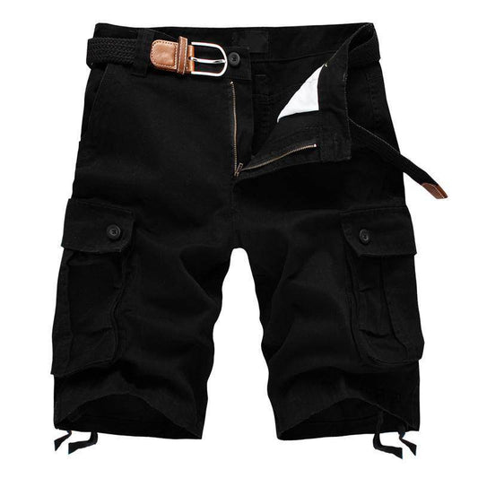 Multi-pocket cargo shorts - Mubimart