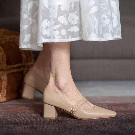 Vintage Mary Jane high heels - Mubimart