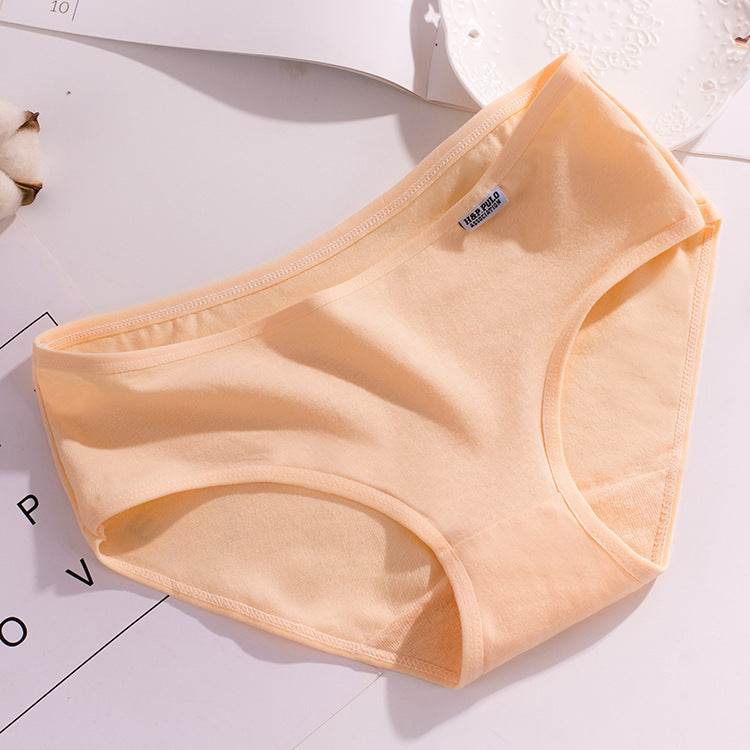 Girls'' underwear, women''s cotton, medium low waist, large size, students'' cotton, girls'' modal red briefs - Mubimart