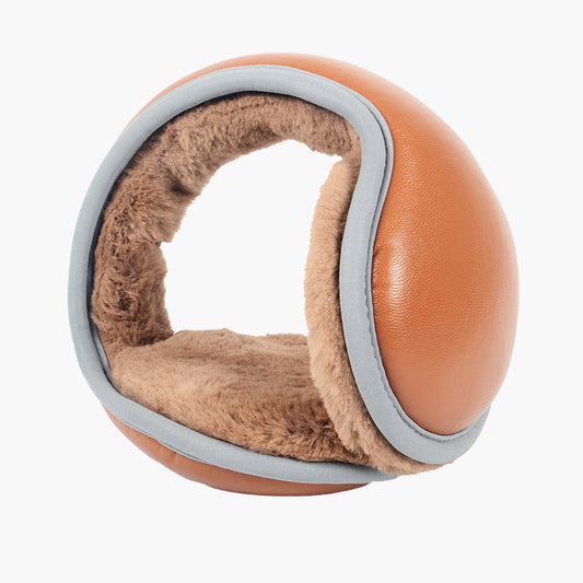 High-grade Leather Earmuffs Rabbit Fur Thickening