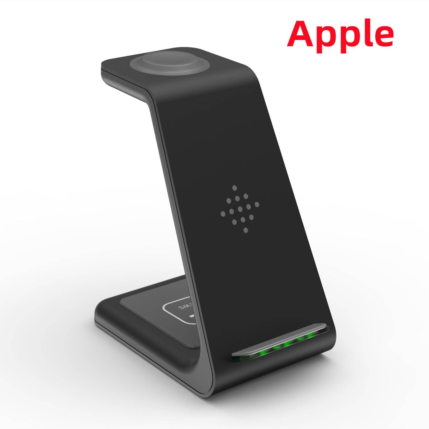 3 In 1 Fast Charging Station Wireless Charger Stand Wireless Quick Charge Dock For Phone Holder - Mubimart
