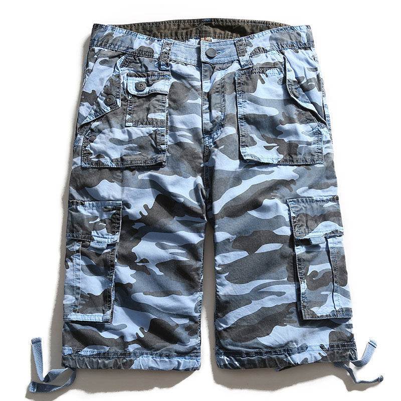 Summer Cotton Camouflage Cargo Shorts - Mubimart