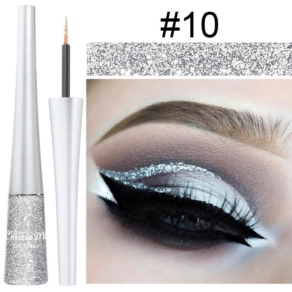 Creative Multicolor Glitter Powder Liquid Eyeliner - Mubimart