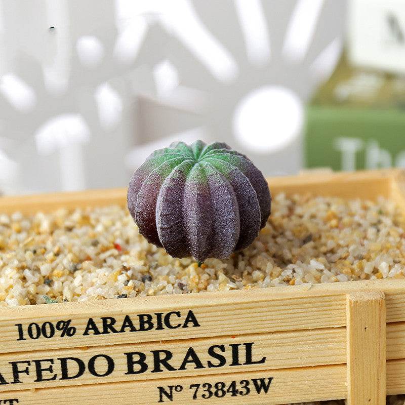 39Styles Purple Flocking Artificial Succulents Plants - Mubimart