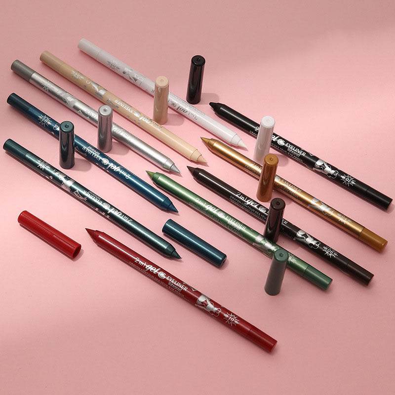 Long Lasting Eyeliner Pen Color Pigment Waterproof Gel Eyeliner Makeup - Mubimart