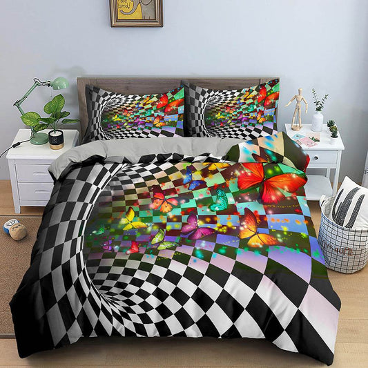 3D Digital Printing Bedding Bed Sheet Fitted Sheet - Mubimart