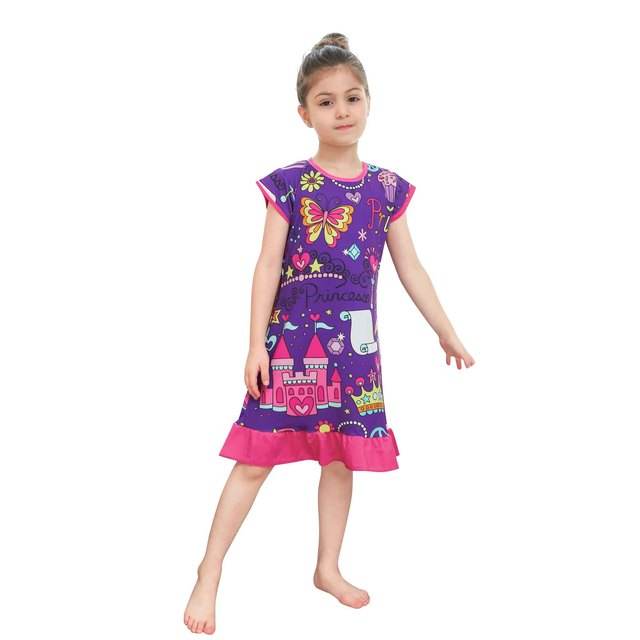 3D Printing Pajamas Children Clothes Children Pajamas Dresses Baby Girls Pajamas Pajamas - Mubimart