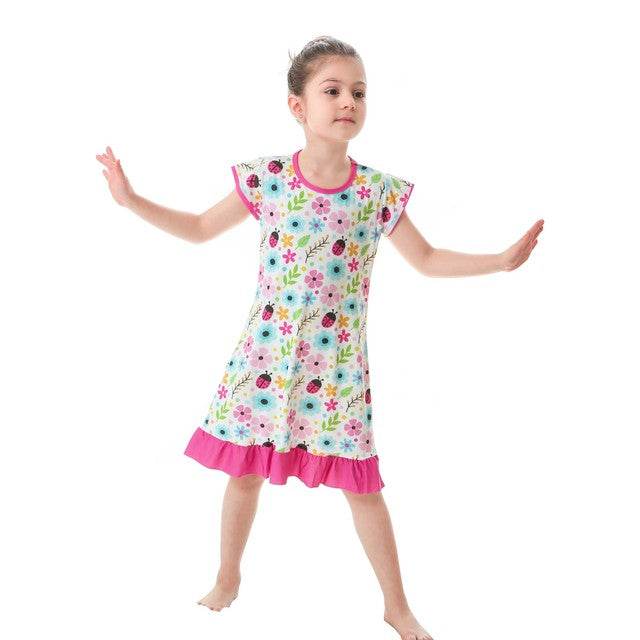 3D Printing Pajamas Children Clothes Children Pajamas Dresses Baby Girls Pajamas Pajamas - Mubimart