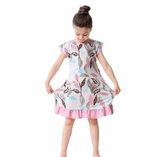 3D Printing Pajamas Children Clothes Children Pajamas Dresses Baby Girls Pajamas Pajamas - Mubimart