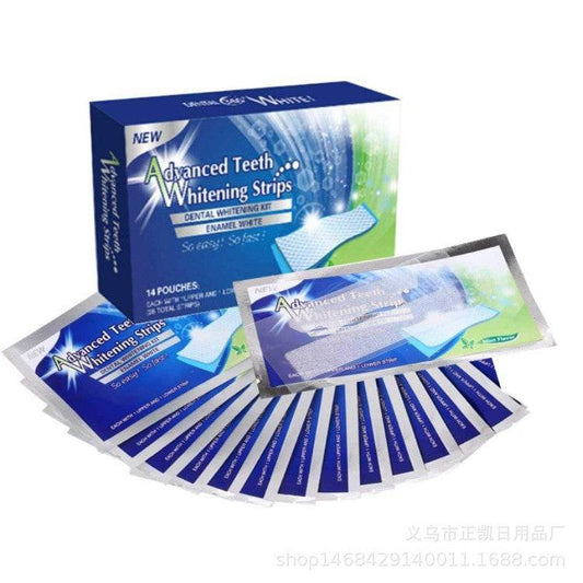 3D WHITE Anti Yellow And Decontamination Tooth Stickers Teeth Whitening Strips Whitening Tooth Stickers - Mubimart