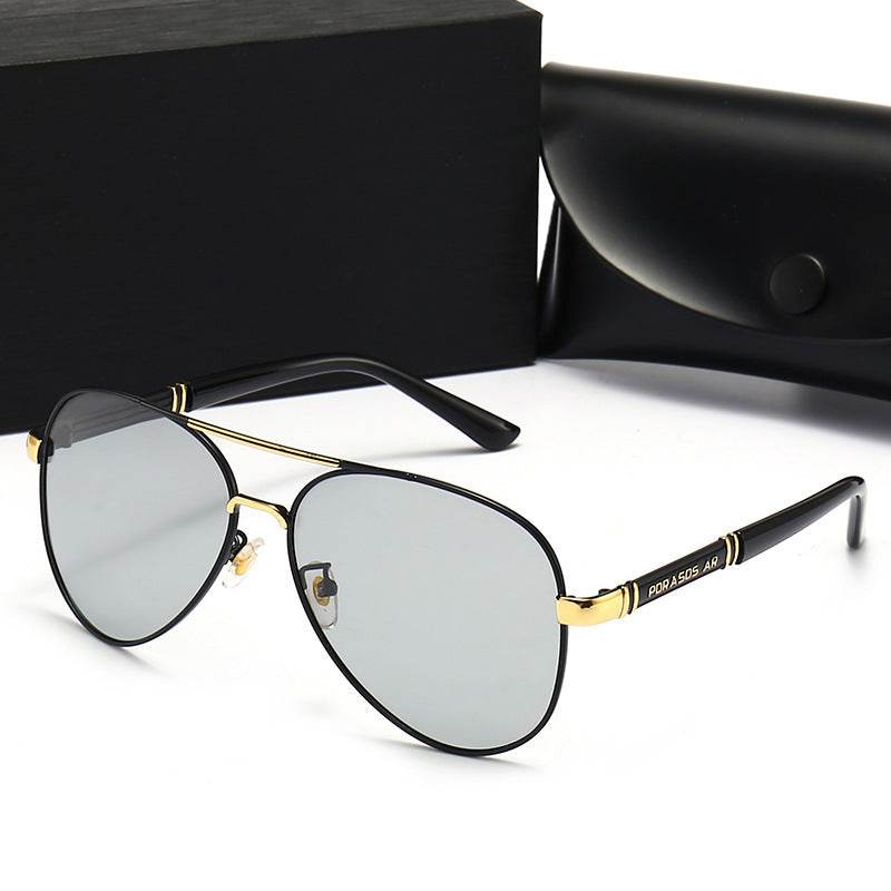 Polarized Sunglasses Men Color Changing Sunglasses - Mubimart
