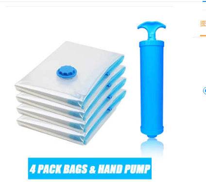 Quilt Vacuum Storage Bag Exhaust Valve Compression Clothes - Mubimart