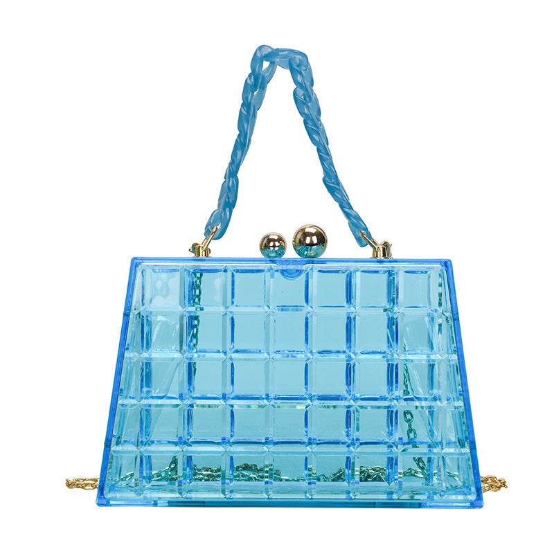 Fruit Color Literary Acrylic Portable Small Satchel - Mubimart