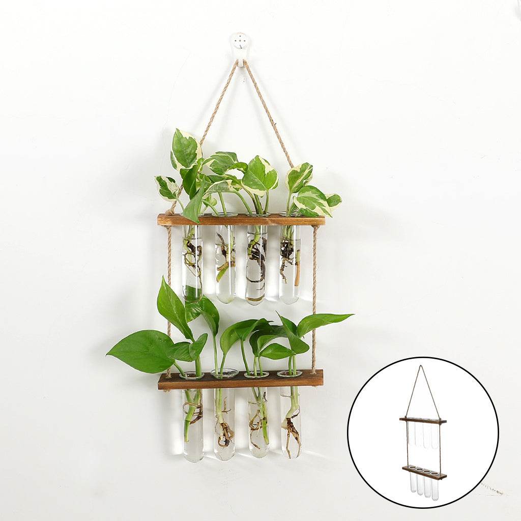 Wall Hanging Terrarium Flower Glass Planter Propagator for Plant Garden - Mubimart
