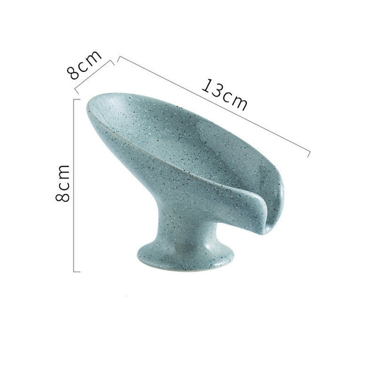 Ceramic Soap Dish Without Perforation Draining Rack