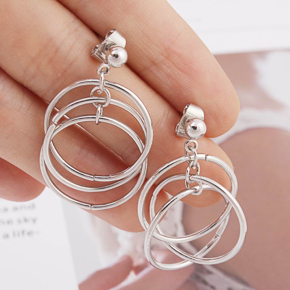 Hoop Hoop Earrings - Mubimart