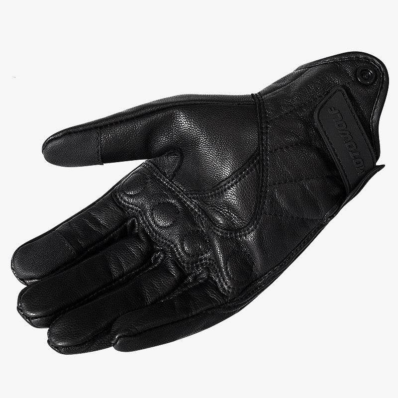 Winter Windproof Leather Gloves Vintage Knight - Mubimart