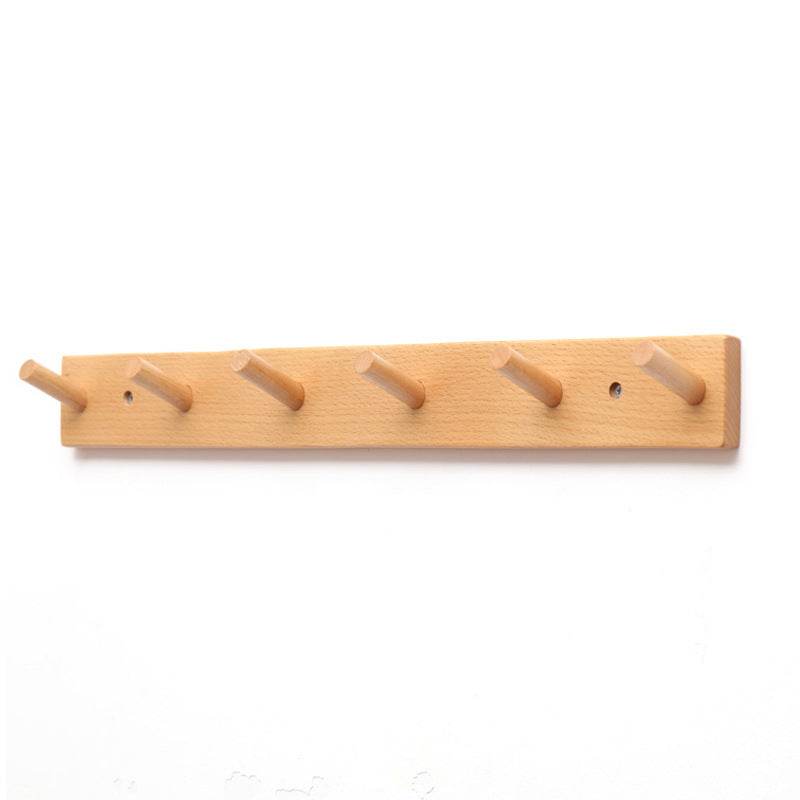 Clothes Hanging Rack Solid Wood Hook Strong Clothes Hook - Mubimart