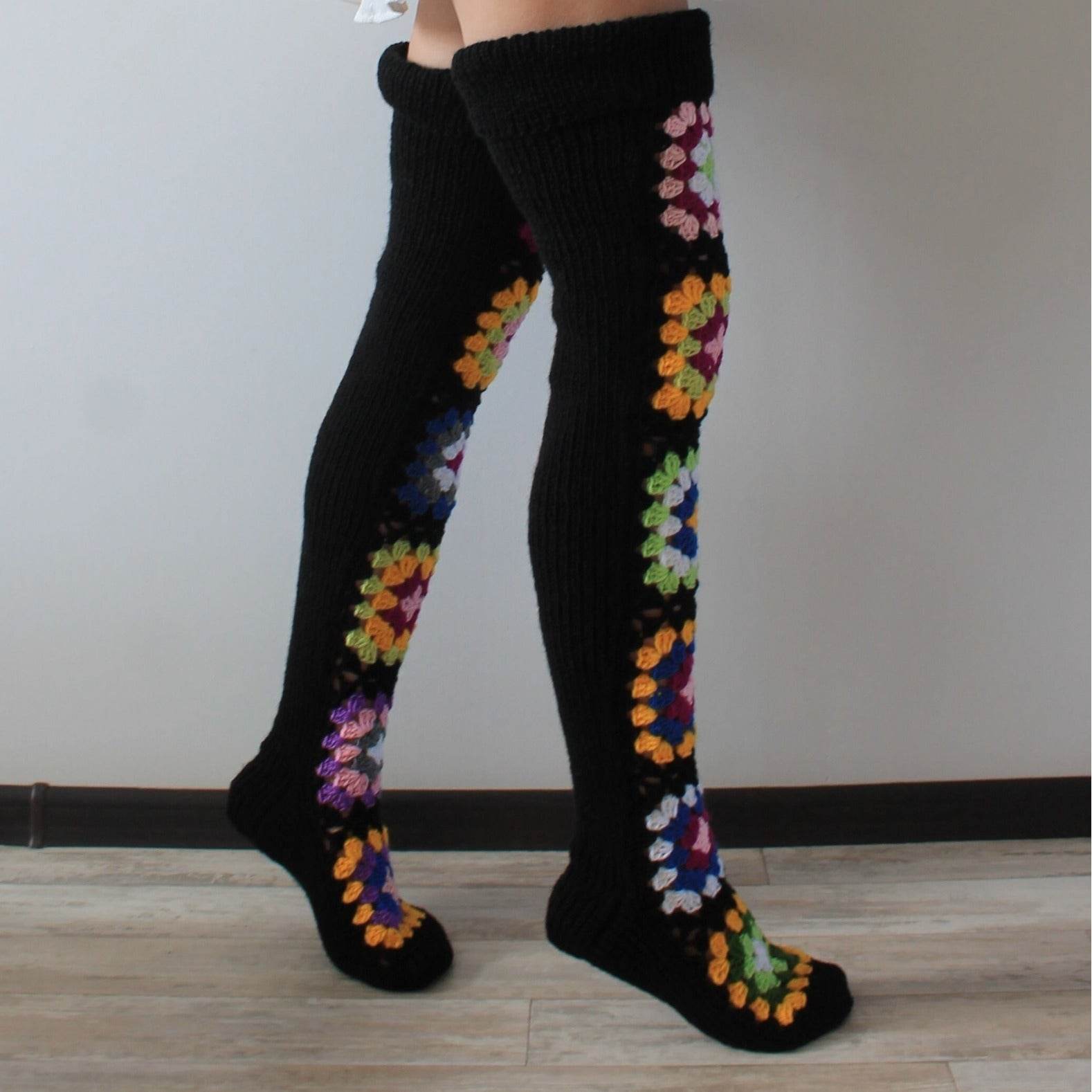 Women's Slimming High Knee Long Socks - Mubimart