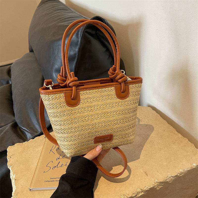 Casual Women Beach Vacation Style Woven Bag - Mubimart