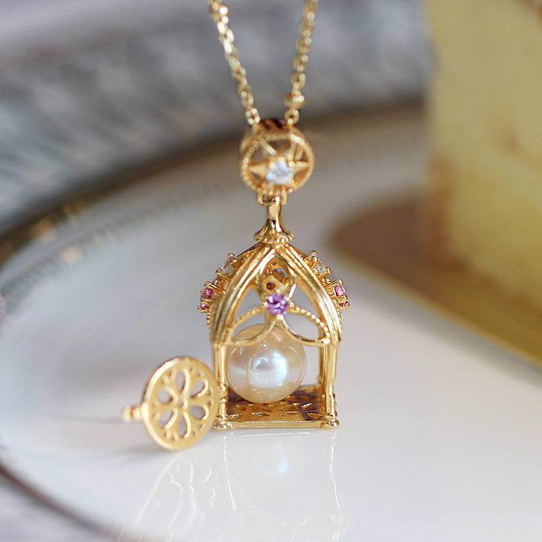 Silver Necklace Pendant Sweater Chain Women - Mubimart