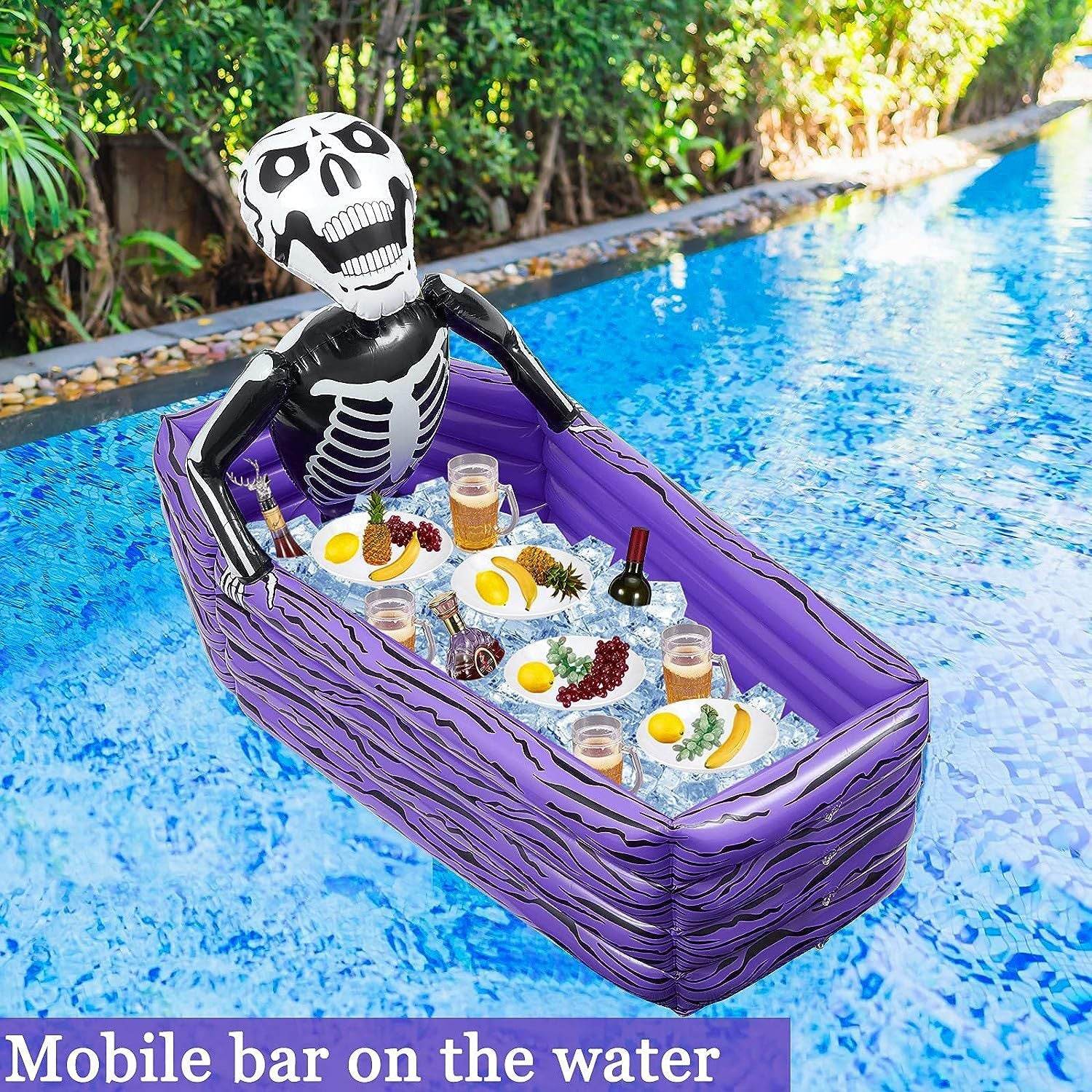 Drink Ice Bucket Purple Inflatable Swimming Pool Inflatable Toy Supplies - Mubimart