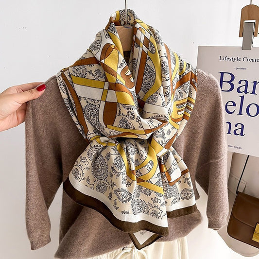 Color Matching Fashion Scarf Scarf Thin Warm Scarf Talma