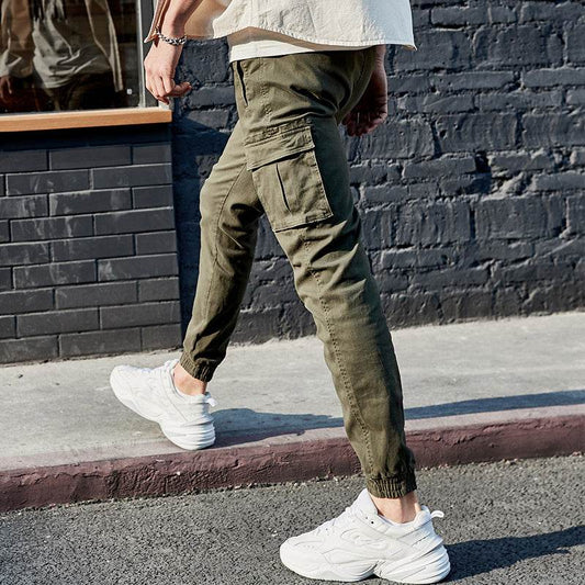 Autumn Men's Casual Military Fashion Slim Fit Jogger Pants - Mubimart