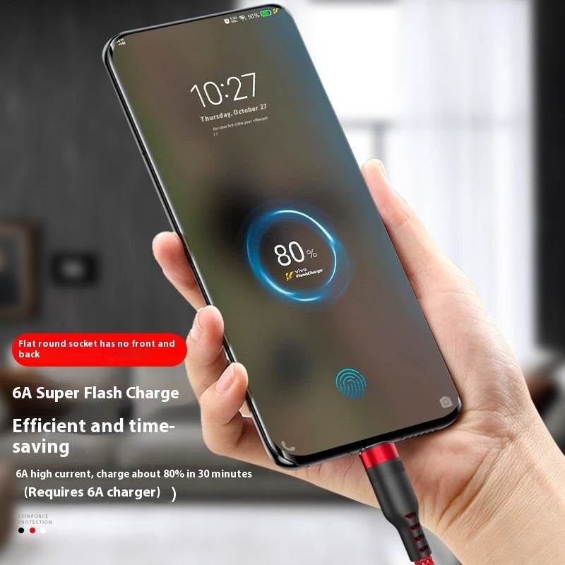 Lengthened Typec Data Cable Mobile Phone Charging Cable - Mubimart