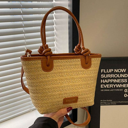 Casual Women Beach Vacation Style Woven Bag - Mubimart