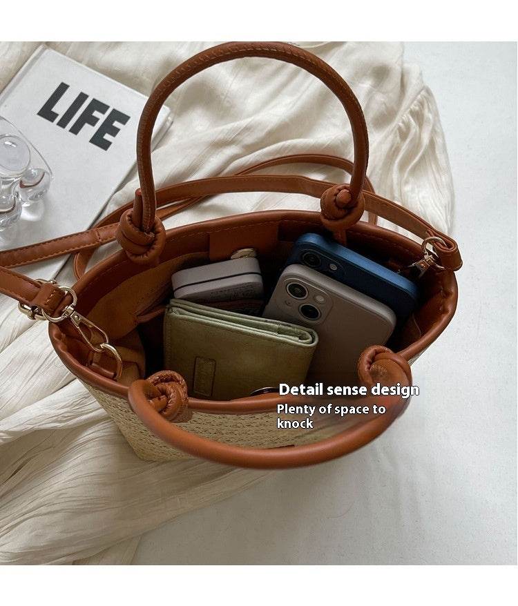 Casual Women Beach Vacation Style Woven Bag - Mubimart